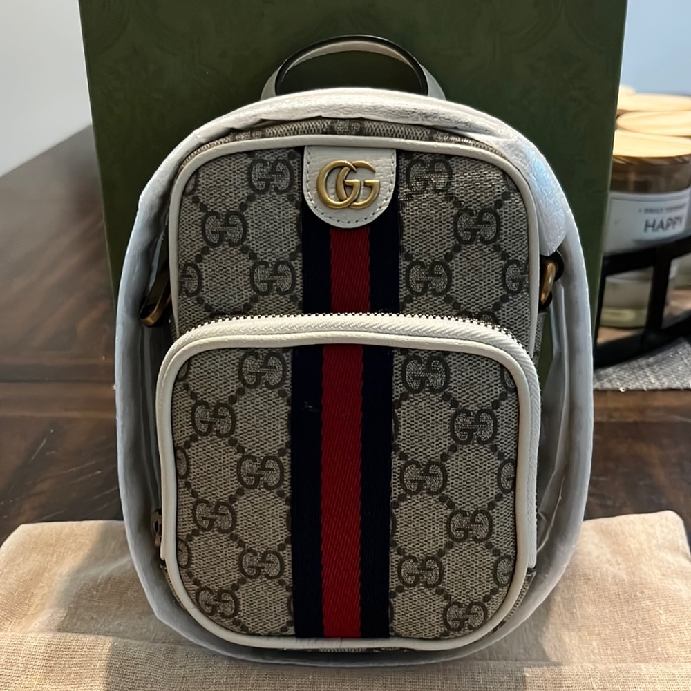 Gucci Ophidia mini bag brand new wrapped. White with beige - Picture 2 of 7